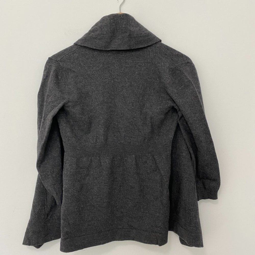 Theory Gray Wool Open Cardigan Size Small - Picture 6 of 6
